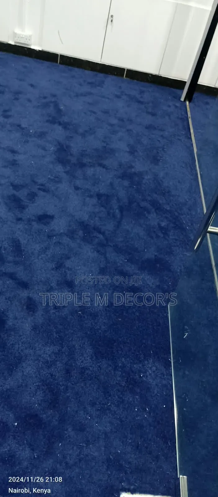 High-Density Navy Blue 8mm USA Floor Carpet