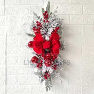 *Christmas Swag Wreath Pendants LED Lights Staircase Wreath Bli