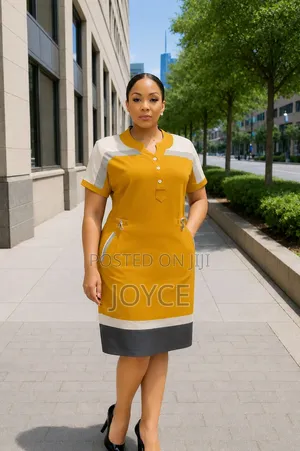 Official Short Sleeved Straight Dress