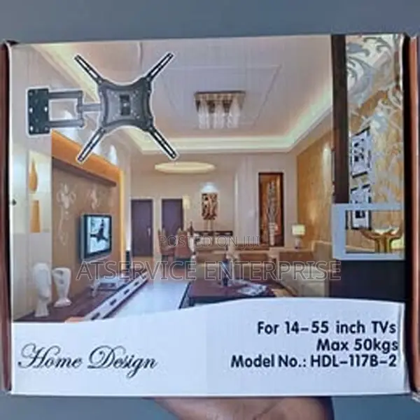 Home Design Rotating 14" - 55" Full Motion Swivel TV Bracket