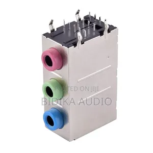 3.5mm Gold Plated 9 Pins 3 Ports Female Audio
