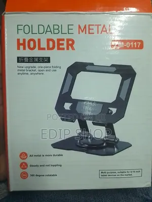 Foldable Metallic Tablet Holder