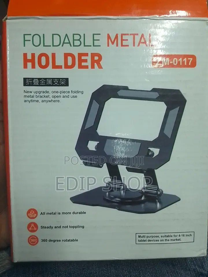 Foldable Metallic Tablet Holder