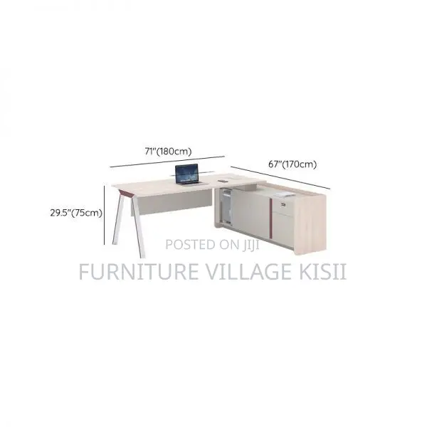 Stylish Executive L-Shaped Office Desk 160Cm