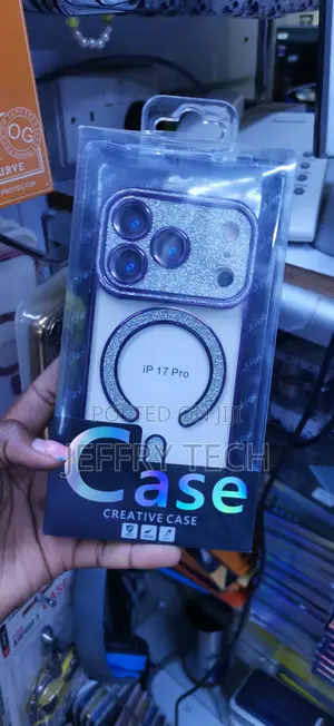 Purple Glitter-Accented MagSafe Case Designed for the iPhone 17 Pro.