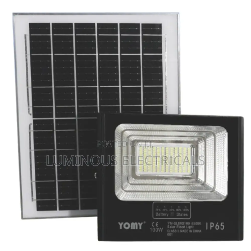 100W Solar Flood Light With Solar Panel – IP65 Waterproof