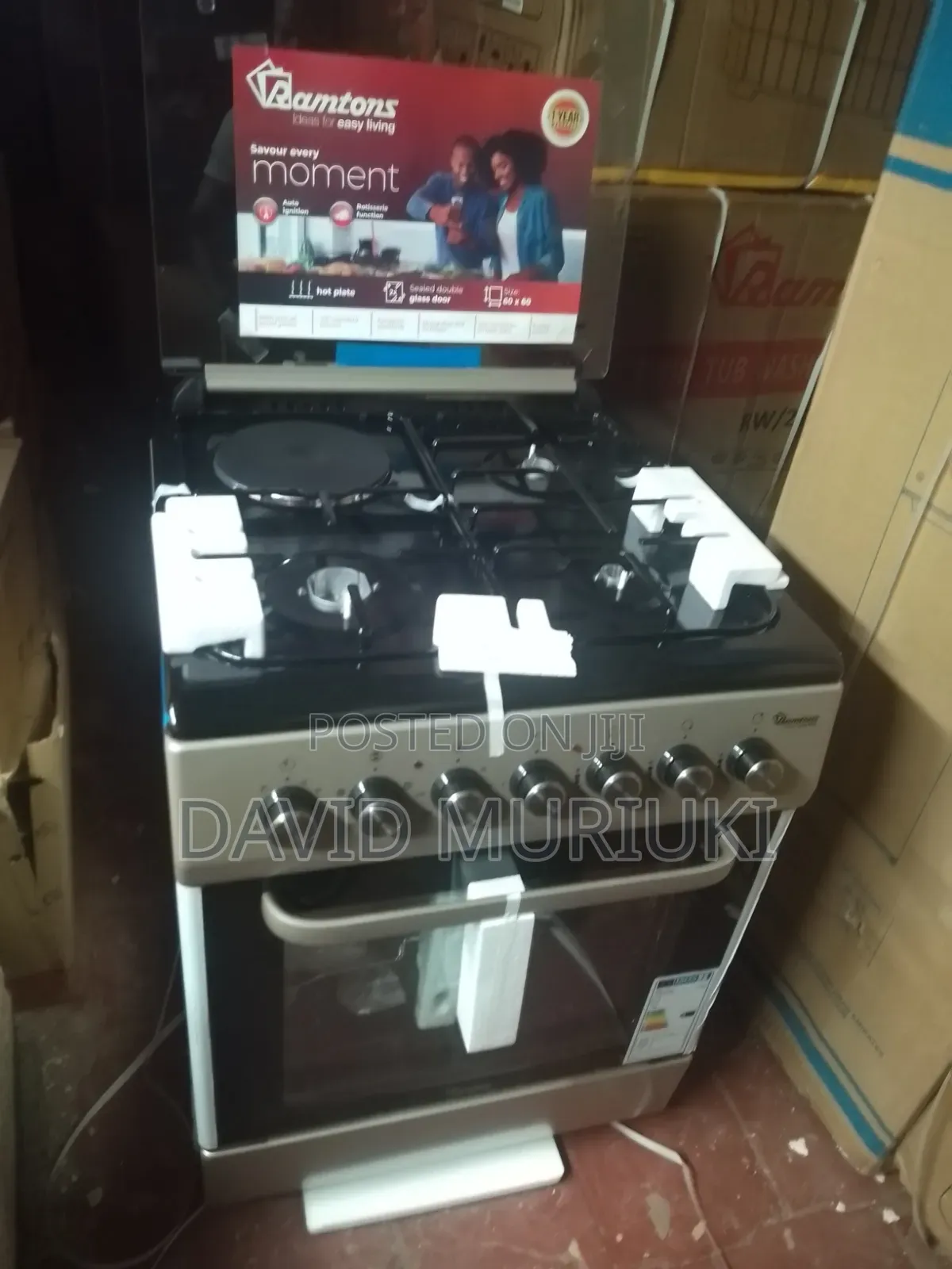 Ramtons 60*60 3+1 Standing Cooker