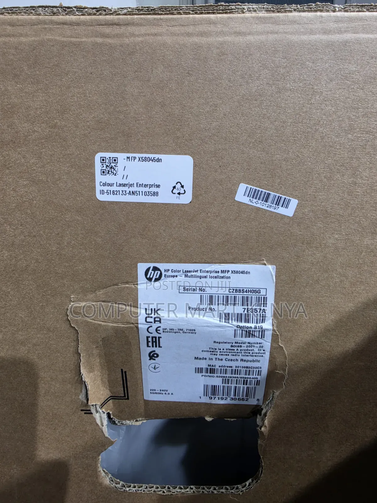 HP Color LaserJet Enterprise MFP 5800dn Multifunction Laser Printer