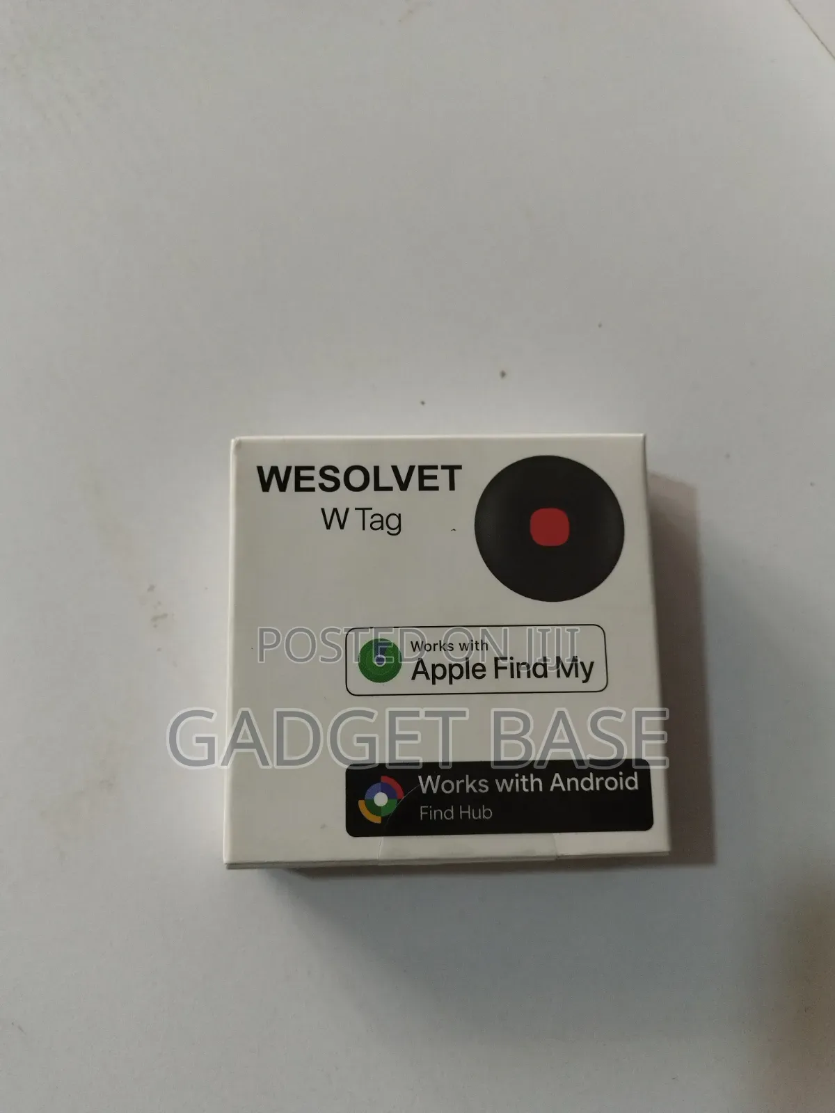 WESOLVET W Tag Tracker Device– Apple Find My & Android Find Hub