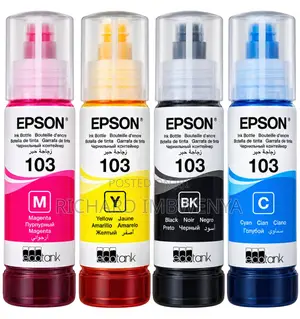 Original Epson 103 Ecotank Printer Inks – 4 Colours
