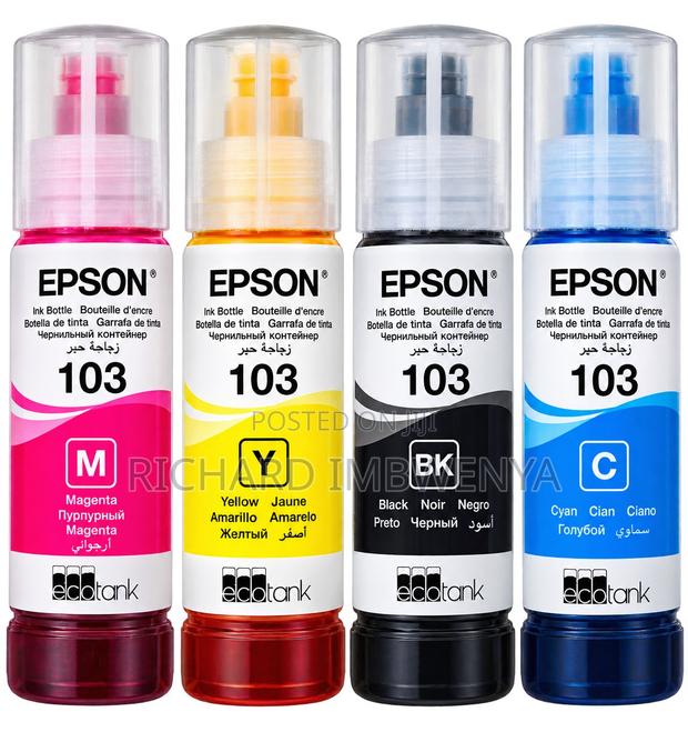 Original Epson 103 Ecotank Printer Inks – 4 Colours