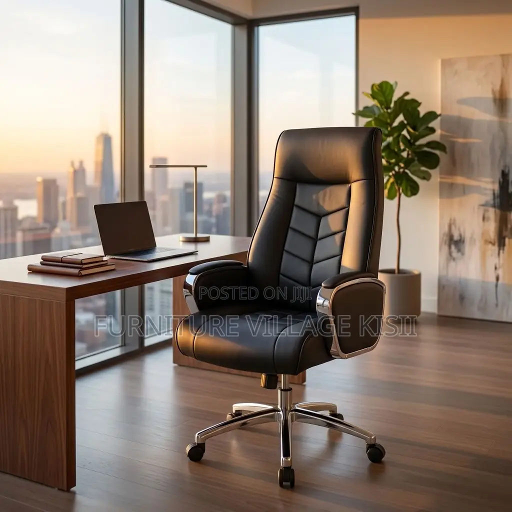 Directors Office High -Back Chair Black