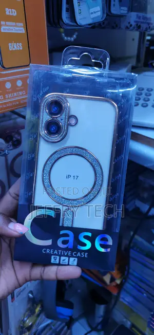 Shimmering Rhinestone Glitter Magnetic Phone Case for iPhone 17 Air