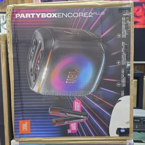 JBL PartyBox Encore 2 Plus Portable Party Speaker With Wireless Mics