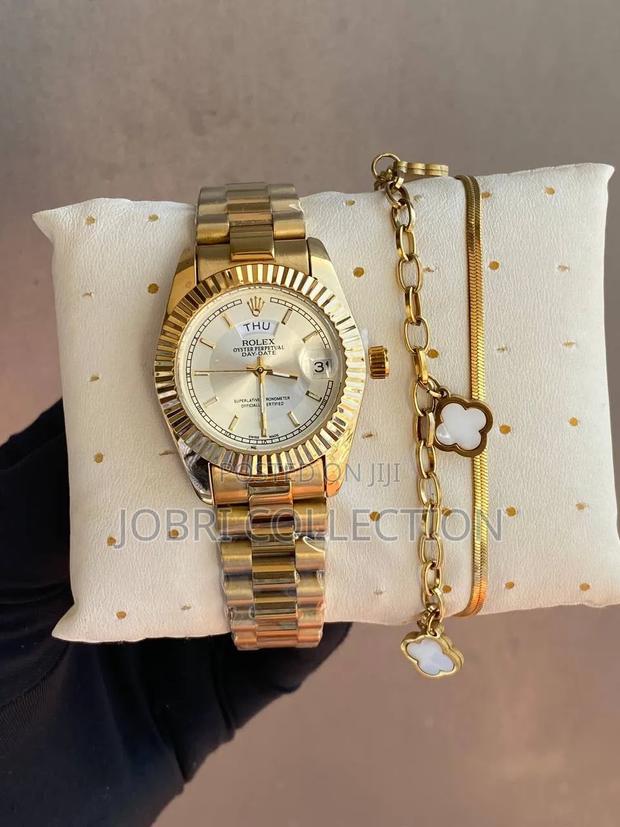 Ladies Rolex Watch X Double Bracelet
