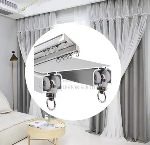 Living Room Double Curtain Rail
