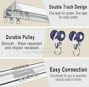 Double Curtain Rail Track