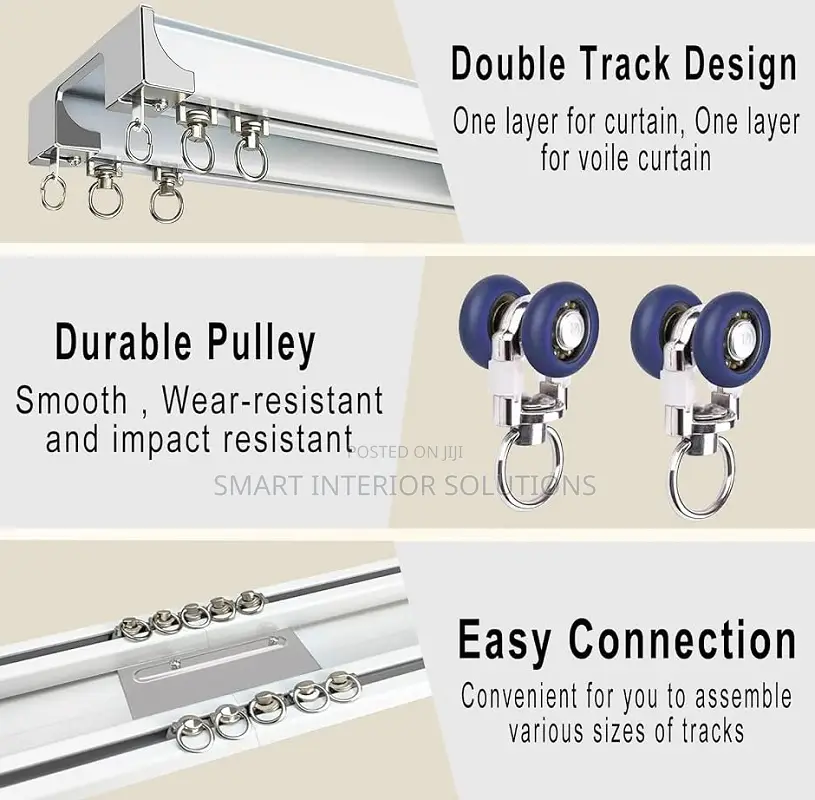 Double Curtain Rail Track