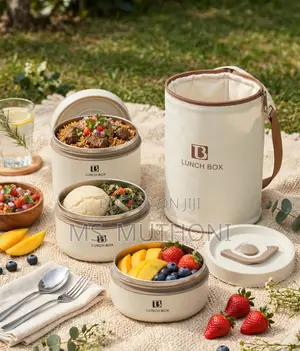 3x Stackable Food Containers (Lunch Box )