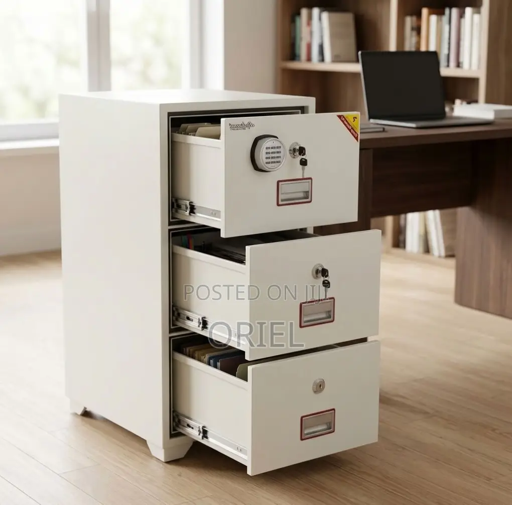 Office Safe : Diplomatic Storage Safe - 3-Drawers
