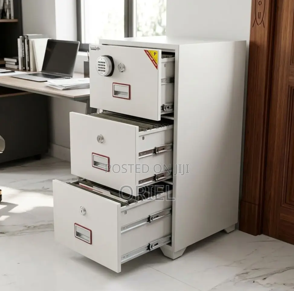Office Safe : Diplomatic Storage Safe - 3-Drawers