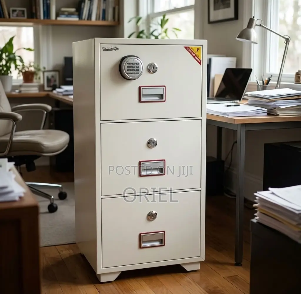 Office Safe : Diplomatic Storage Safe - 3-Drawers