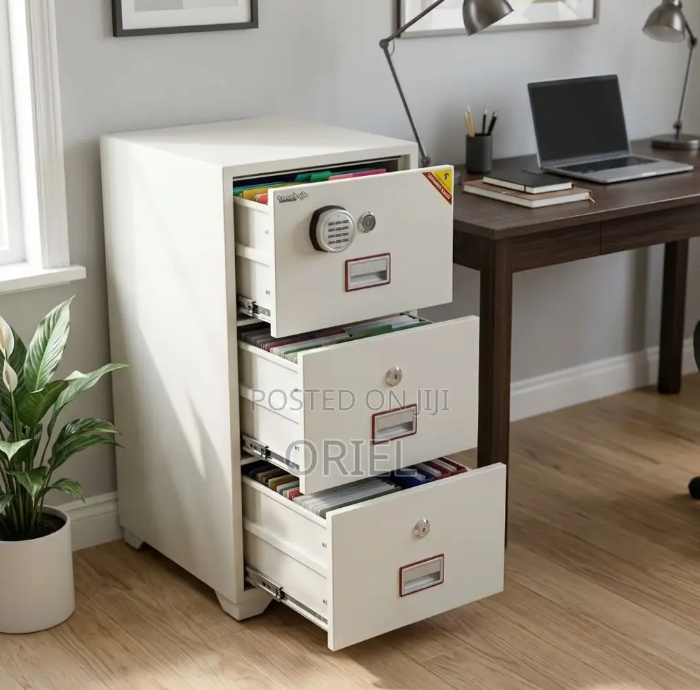 Office Safe : Diplomatic Storage Safe - 3-Drawers