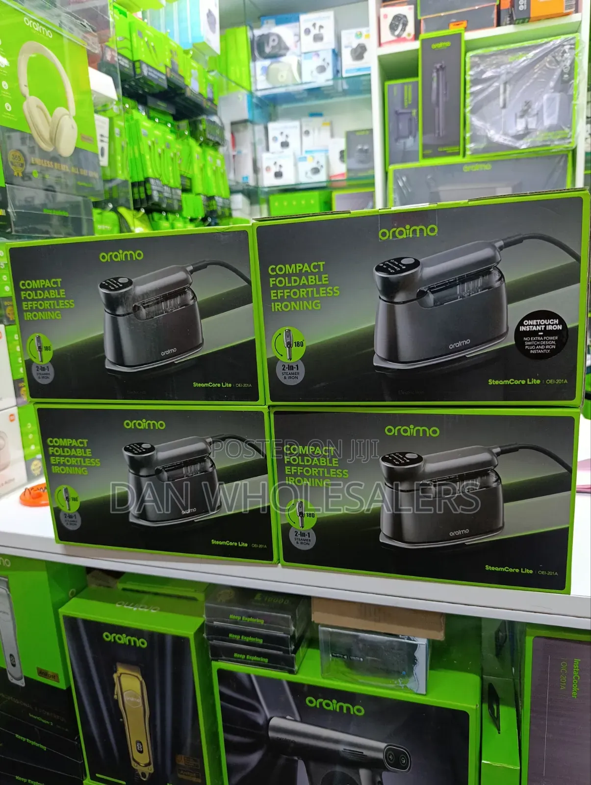 Oraimo SteamCore Lite Portable Steam Iron With 180° Rotating Handle