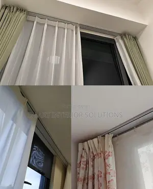 Sleek Double Curtain Rail