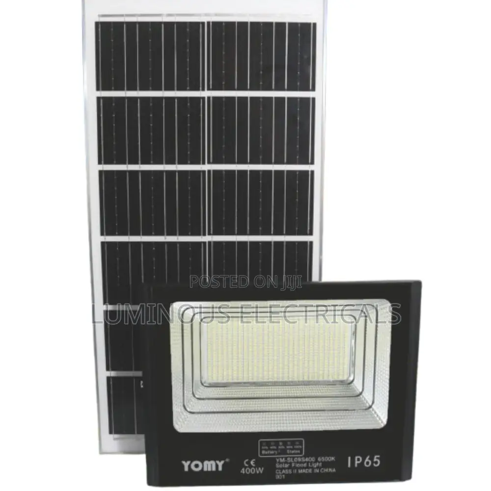 400W Solar Flood Light With Solar Panel – Outdoor Security Light