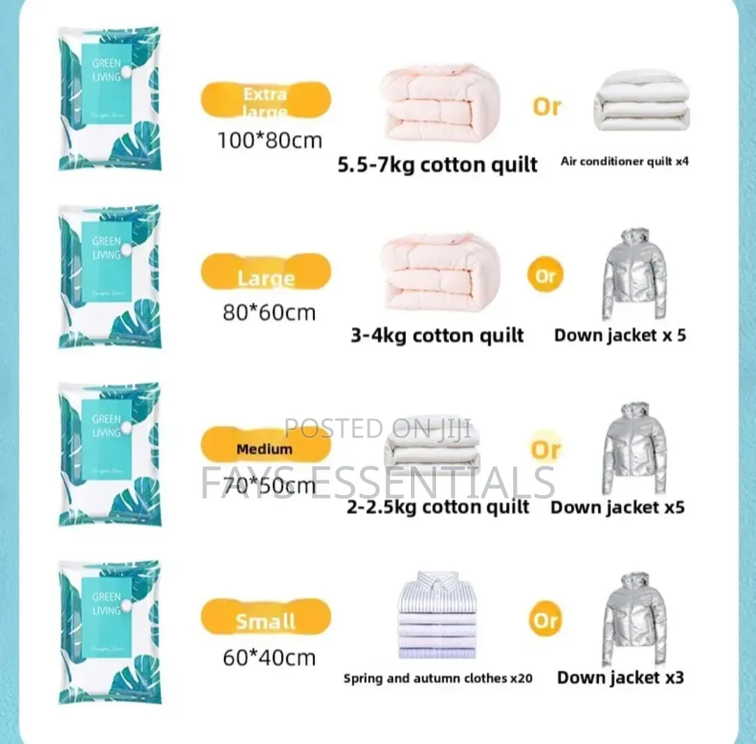 Vacuum Compression Storage Bags