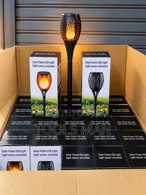 Solar Flame LED Torch Garden Pathway Light Sensor Outdoor Lawn Lamp
