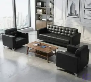 5 Seater Leatherette Office Reception Couch