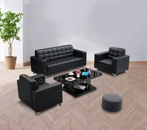 5 Seater Leatherette Office Reception Couch