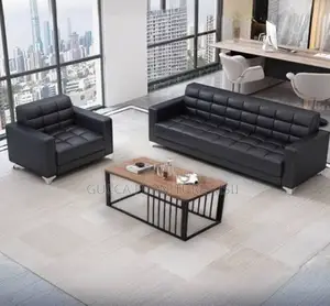 5 Seater Leatherette Office Reception Couch