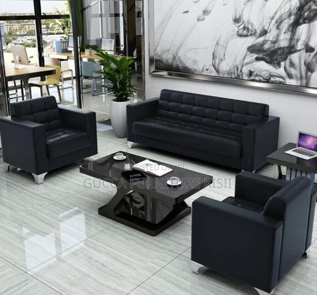 5 Seater Leatherette Office Reception Couch - thumbnail 5