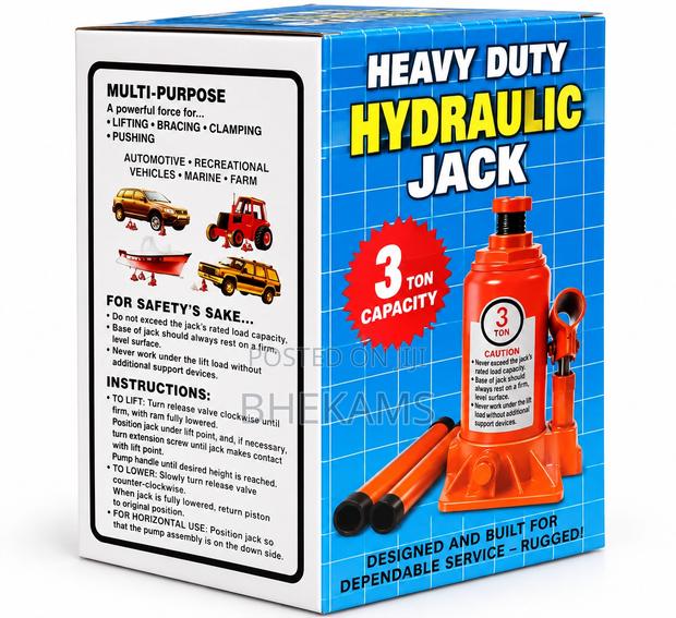 Hydraulic Jack 3 Tonnes Multi- Purpose Heavy Lifting - main view
