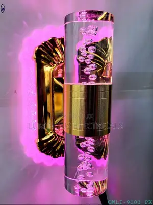 Gold and Crystal LED Wall Bracket Light – Modern Decorative Wall Lamp