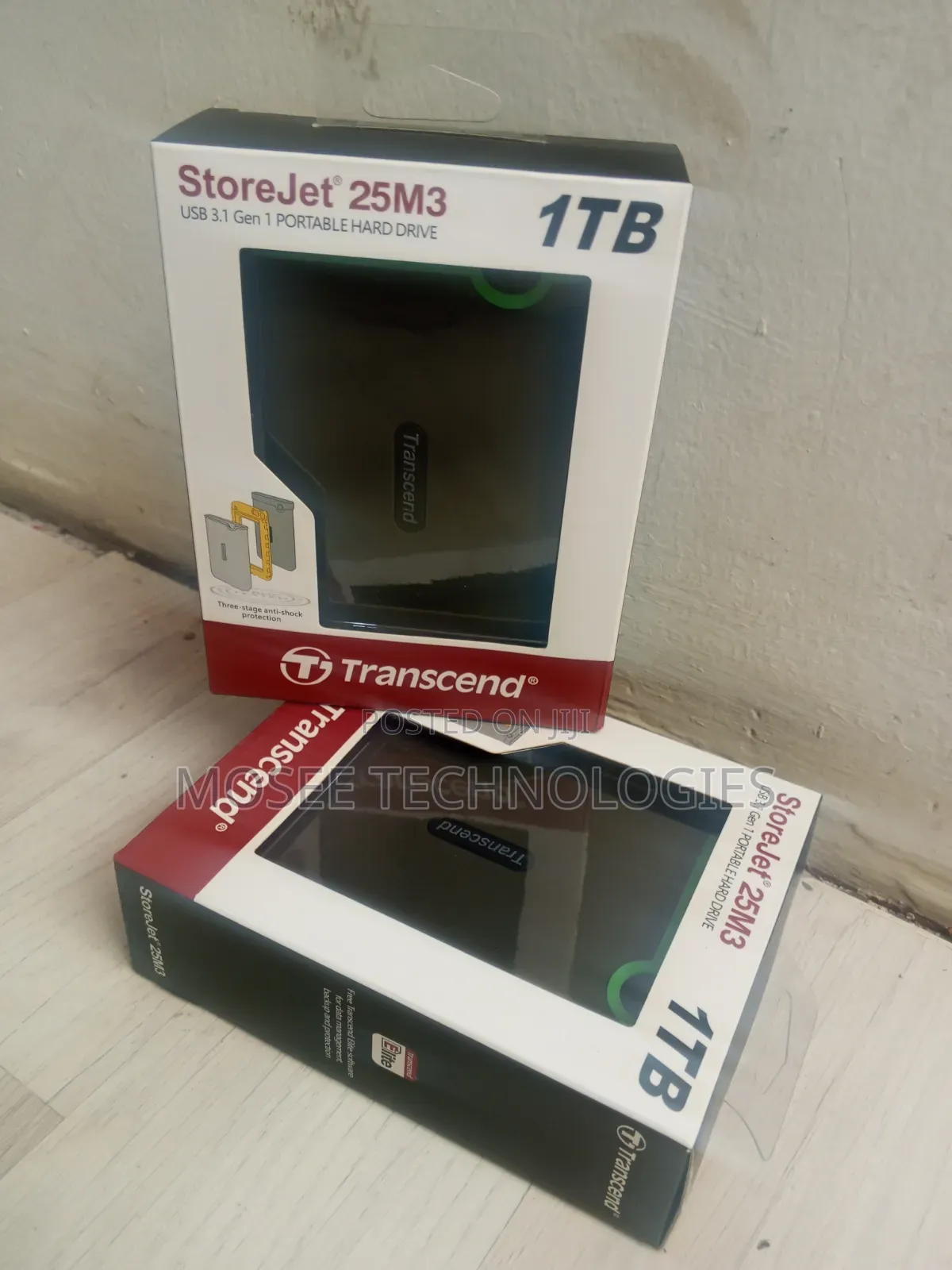 Transcend StoreJet 25M3 1TB Portable External Hard Drive