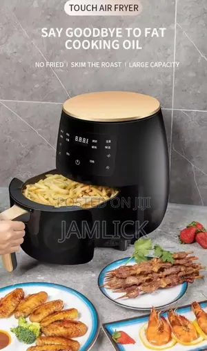 Sutai 6L Digital Touch Control Air Fryer Black Kitchen Appliance - Bz