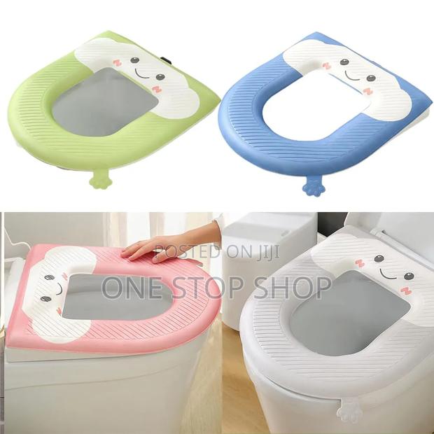 2pcsoft Foam Cushioned Surface Toilet Seat Covers Repels Water