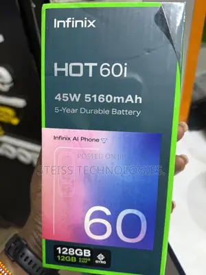 New Infinix Hot 60i 128 GB Black