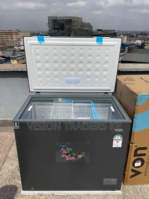 VON 251L Chest Freezer With Icepack and Sliding Glass