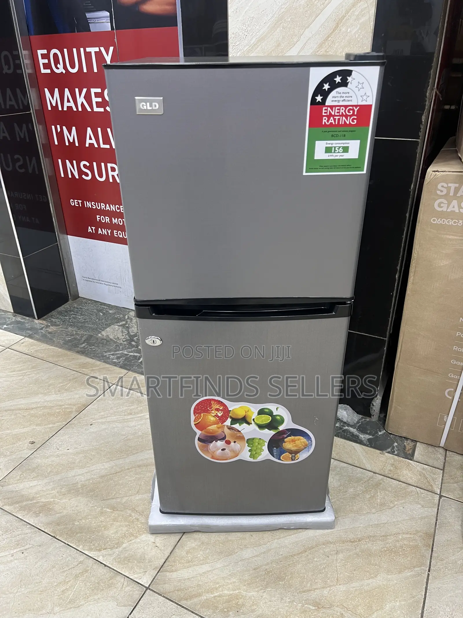GLD 118L Double-Door Refrigerator