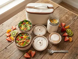 Insulate Lunch / Picnic Set With a Spoon and Bag