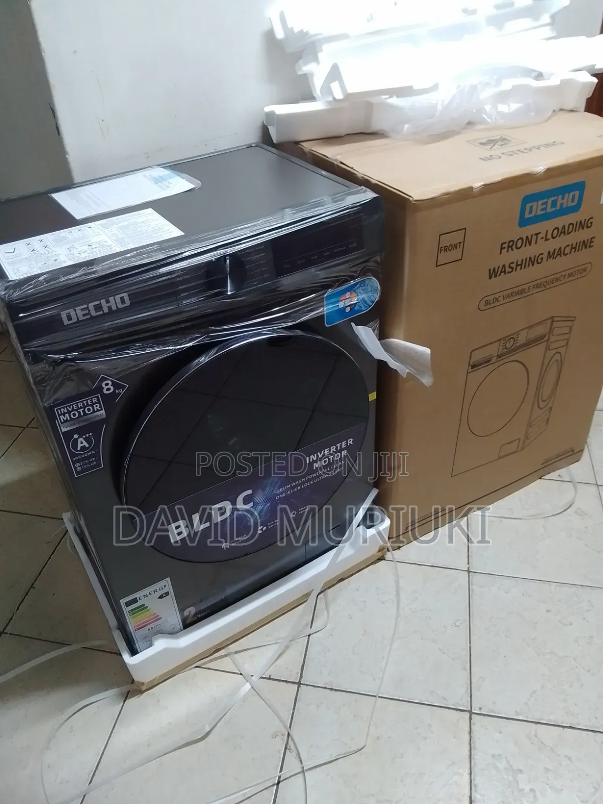Decho 10KG Front Load Laundry Machine.