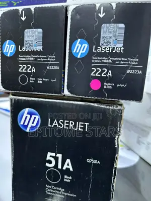 Black HP 222A (W2220A) Toner Cartridge Leged