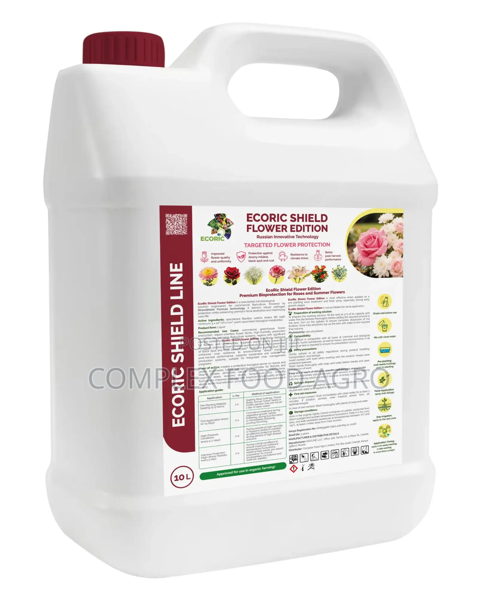 EcoRic Shield Flower Edition for Roses & Flowers 1L / 10L