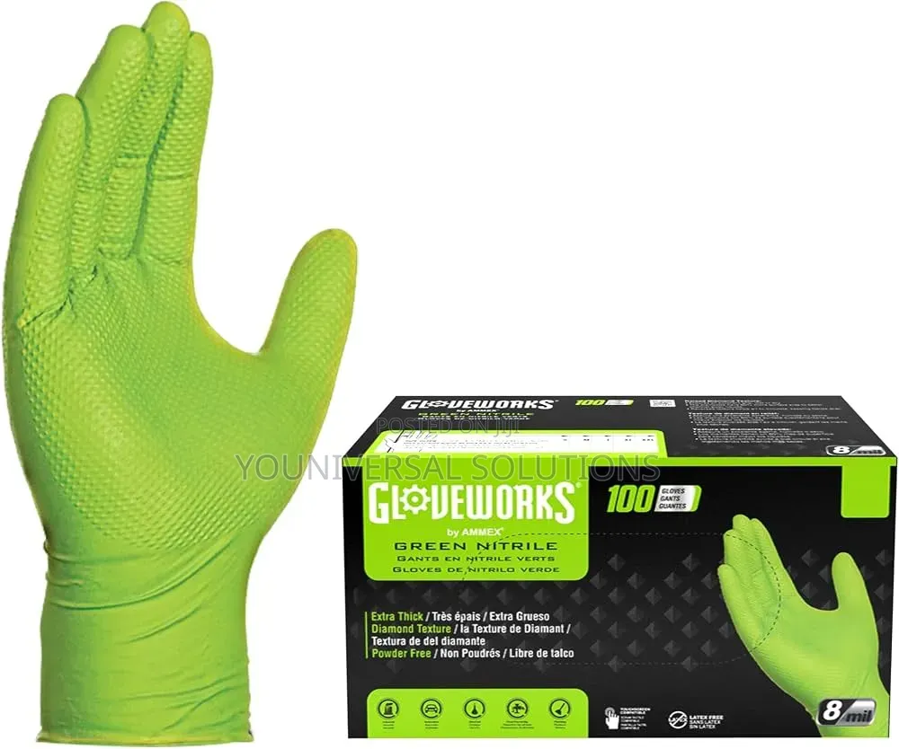 Green Nitrile Gloves