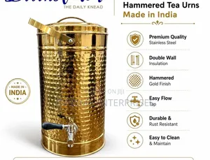 Double Walled Gold Tea Urn